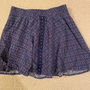 Blue mini skirt